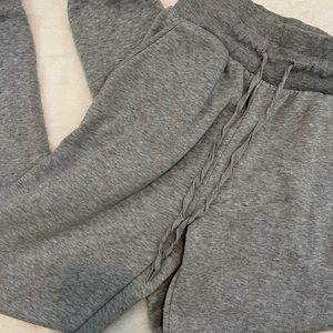 Grey jogger sweatpants
